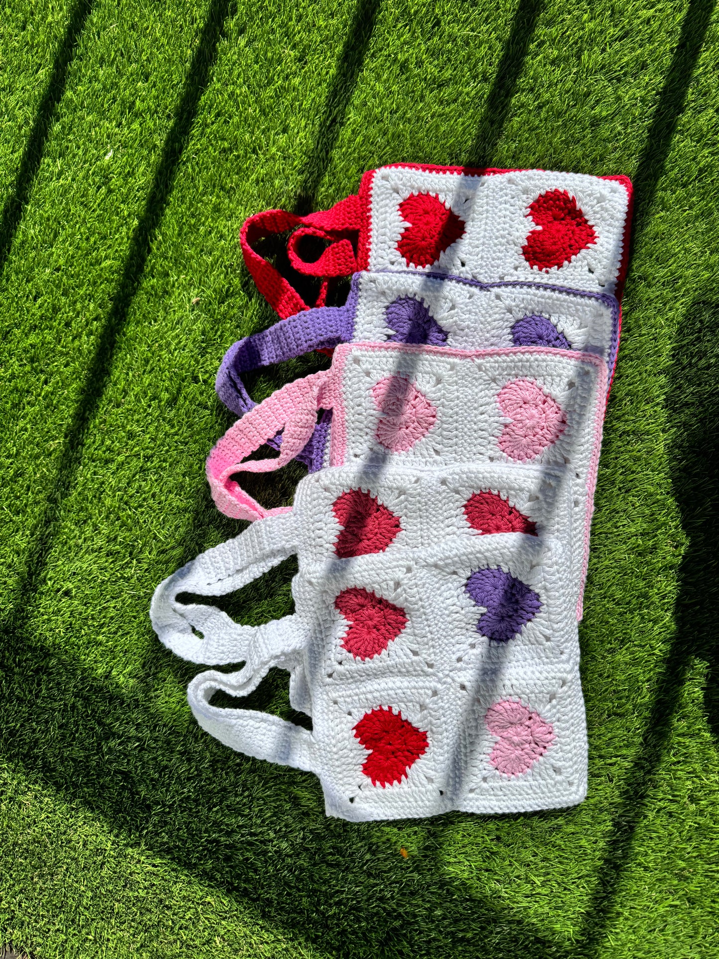Mini Heart Tote Bags